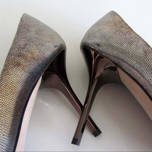 new JIMMY CHOO Agnes metallic lizard print pump 37 - Picture 8 of 8